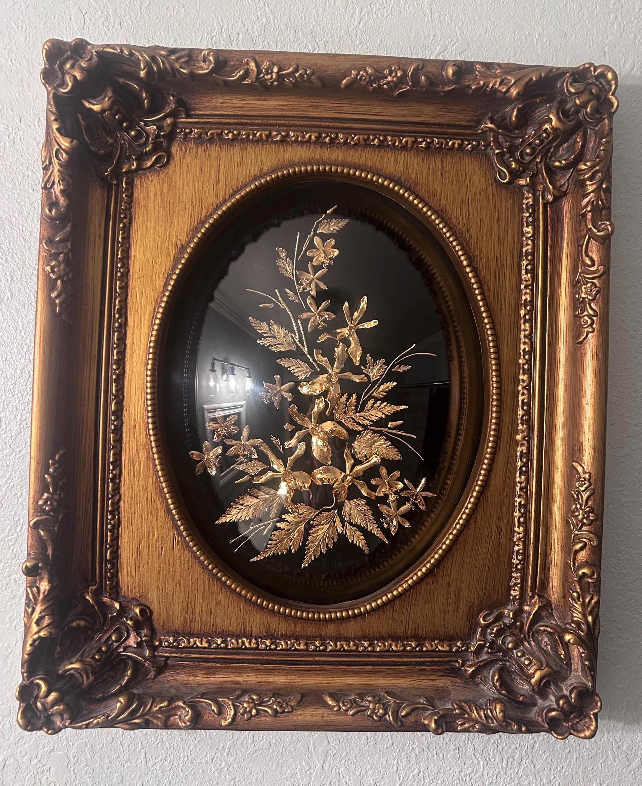 Flora-Hawaii 24K ゴールド 額装アート マウイ島　ヴィンテージ Flora Hawaii 24k - Etsy
