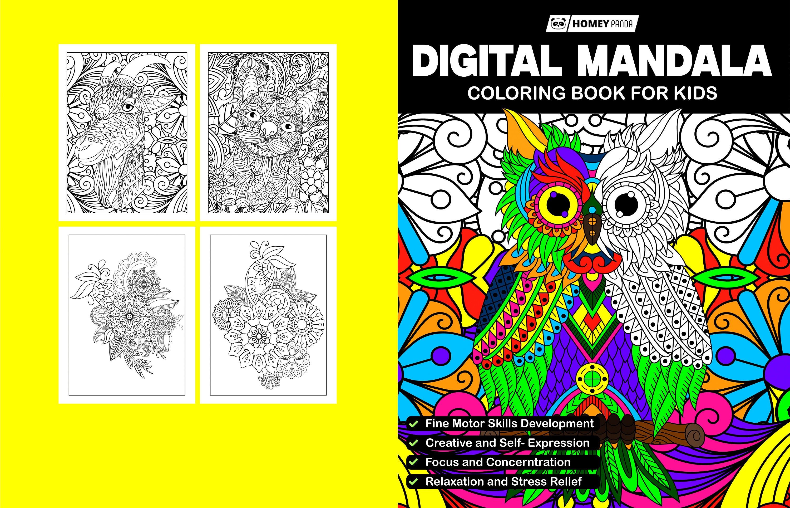 100 Mandala Designs: Kids Coloring Book for Improving Fine Motor Skills ...