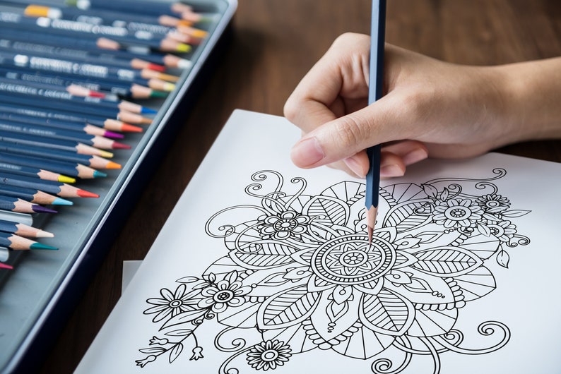 Mandalas kids coloring book