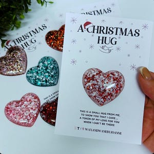 Poche câlin de Noël, Poche câlin, Pocket Pal, Cadeau pense à vous, Cadeaux pour la santé mentale, Tu me manques, Cadeau pour femme, Cadeau d'amitié,