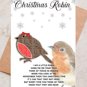 Porte-clés Robin en acrylique, boule Robin, câlin de poche, carte-cadeau du souvenir, cadeaux souvenirs en cas de deuil, des rouges-gorges apparaissent lorsque des êtres chers sont à proximité