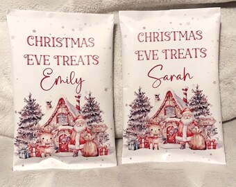 Personalised Christmas Eve Treat Crisp Bag | Fillable Crisp Bag | Christmas Eve Box Filler | Kids Stocking Filler Gift