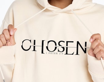 Chosen Shirt Svg, Chosen 1 Peter 2:9 Png, Christian Shirt Drawing, Christian Apparel, Church Tee, Christian Bible Verse, Bible Verse Svg Png