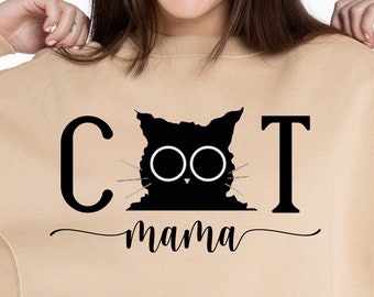 Cat Mom SVG PNG PDF, Cat Mama Svg, Paw Mom Svg, Love Cats Svg, Pet Svg, Cat Lover Svg, Fur Mom Svg, Mom Shirt Svg, Cat Mom T-Shirt Svg