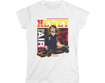 Adrian Newey - God of Air Red Bull F1 Shirt - Women's Cut