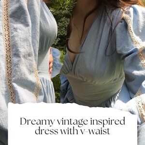 Long sleeve Maxi Dress Sewing Pattern Intermediate Sewing Pdf Empire