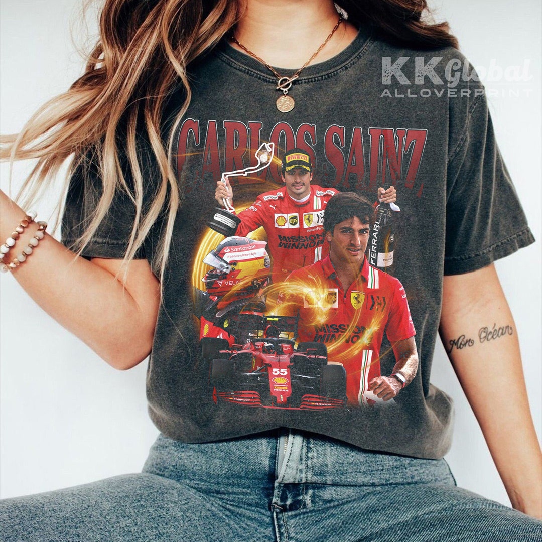 Carlos Sainz Shirt Racing Tshirt Bootleg Sainz Jr Tee Vintage - Etsy