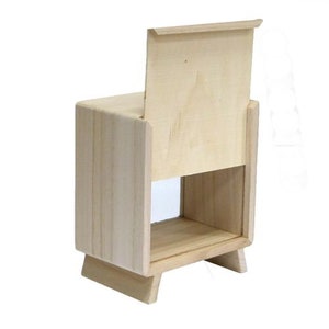 Wooden Square Money Box - Coin Savings Tin • Paint  Create Piggy Banks Blanks or Vinyl Crafters Choice of Blanks •