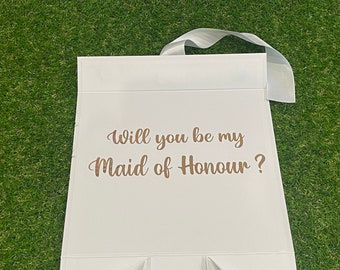 Personalised White Ribbon Silk Ribbon Magnetic box 25x25x9.5cm  baptism Christening gorgeous luxury wholesale gifts