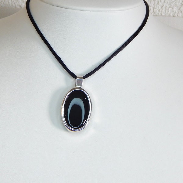 Regenbogenobsidian Edelsteinanhänger, Handgeschmiedet, Edelsteinschmuck, Spirituell