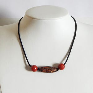 Dzi Stone Genuine Gemstone Agate Tibetan Lucky Charm Spiritual Jewelry image 2