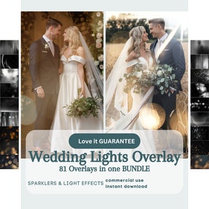 Wedding Lights Photo Overlay, 80+ Photo Overlay Effects Photoshop Lens flare, natural light & studio light, white light