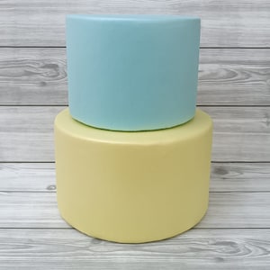 Basi rivestite in gomma eva per torte scenografiche