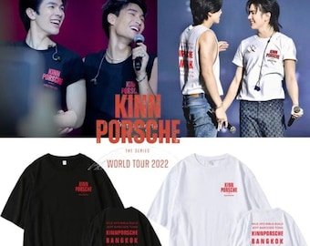 Camisetas del Kinnporsche World Tour - Ideales para fans de Kinnporsche - Unisex - Negras - Talla extra
