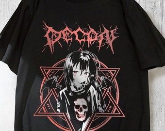 Expression of Style for Anime Enthusiasts: Harajuku Demon Themed T-Shirts - Unisex T-shirt - Oversize T-shirt