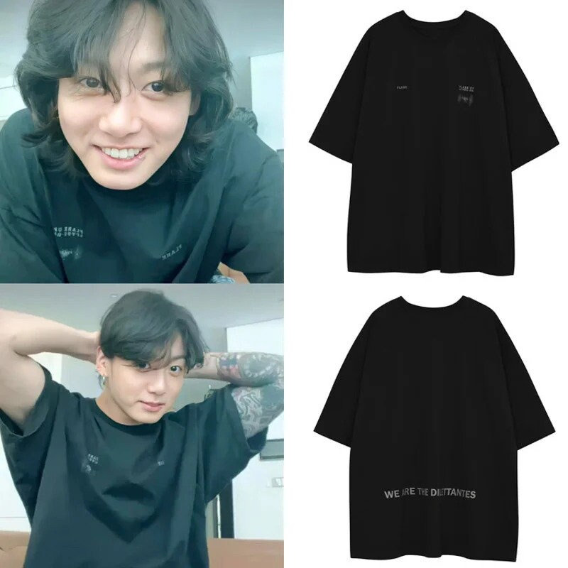 Jungkook s Style the T shirt He Wore in the Live Broadcast Unisex Etsy