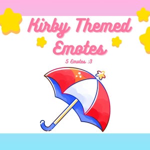 Twitch Emotes mit Kirby-Thema