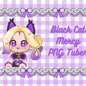Black Cat Mercy PNG Tuber