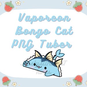 Vaporeon Bongo Cat PNG Tuber
