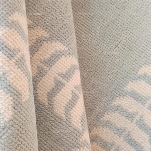 Blauw en beige modern Oushak handgeknoopt tapijt 4 x 6, 5 x 8, handgemaakte tapijten voor woonkamer antiek eigentijds 6 x 9, 8 x 10, 9 x 12, 10 x 14