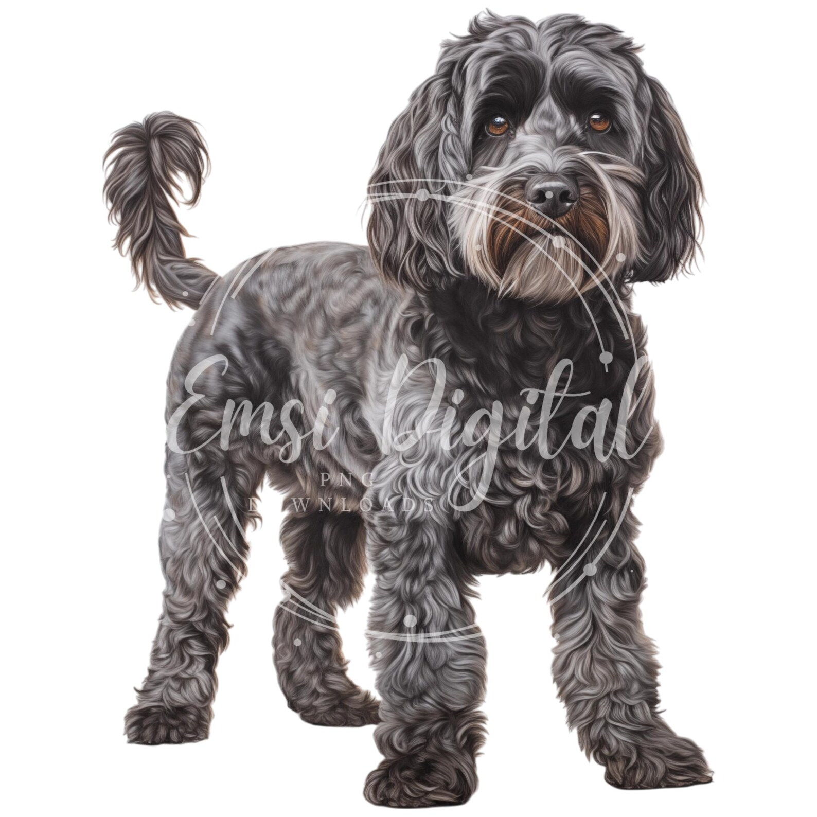 Cockapoo Things Paper Cockapoo Clipart | High-quality Transparent PNG | Watercolor Dog ...