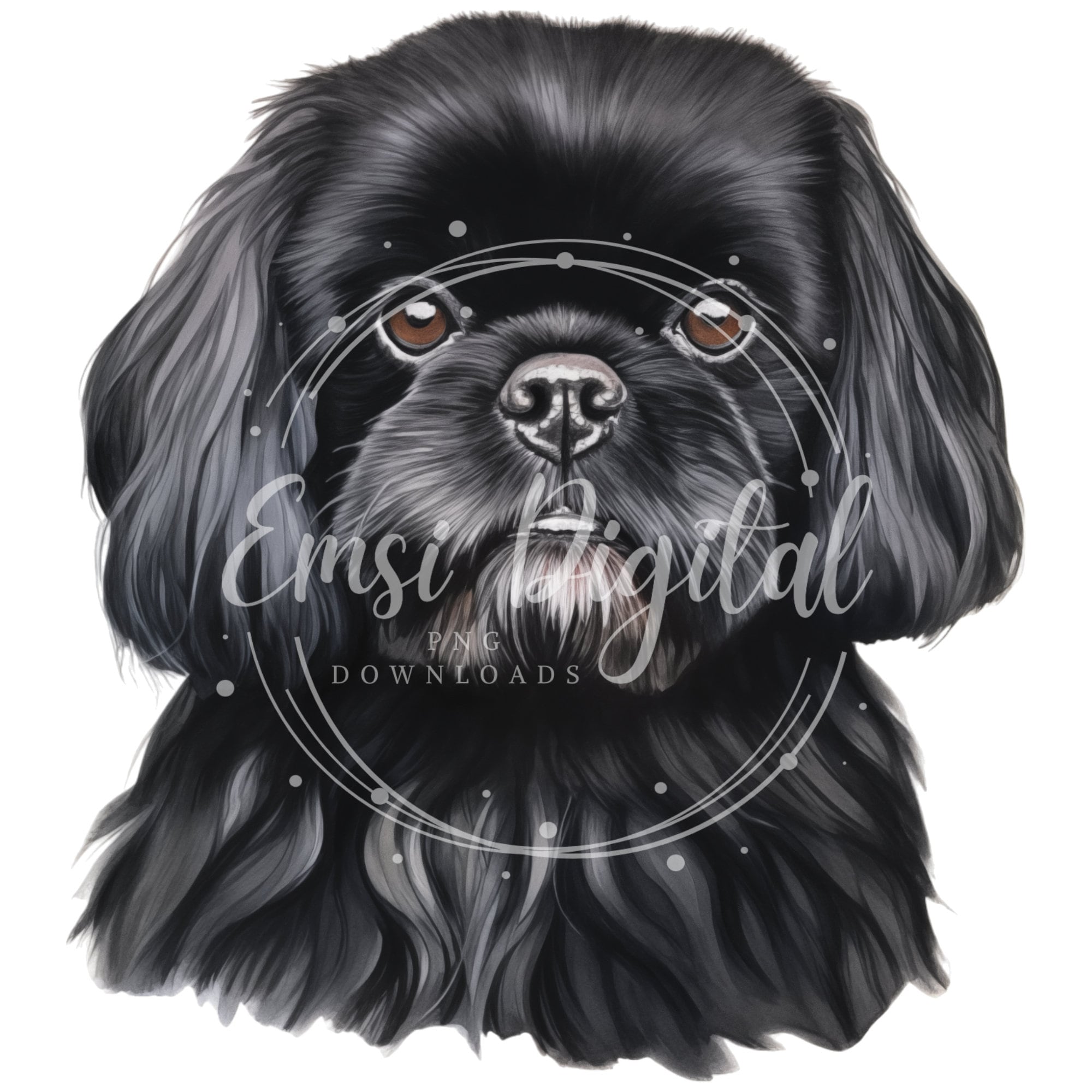 Shih Tzu Clipart | High-quality Transparent PNG | Watercolor Dog ...