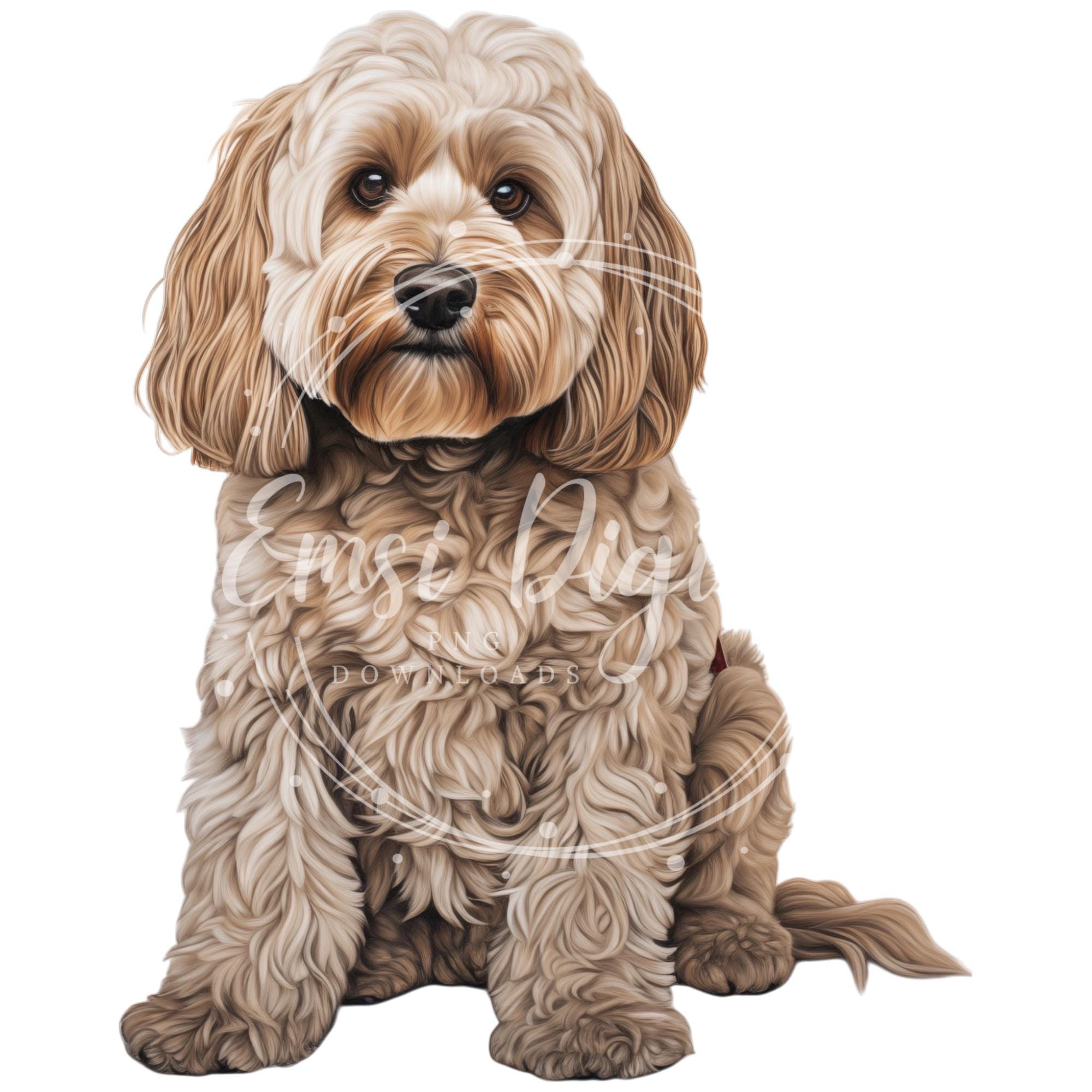 Cockapoo Clipart | High-quality Transparent PNG | Watercolor ...