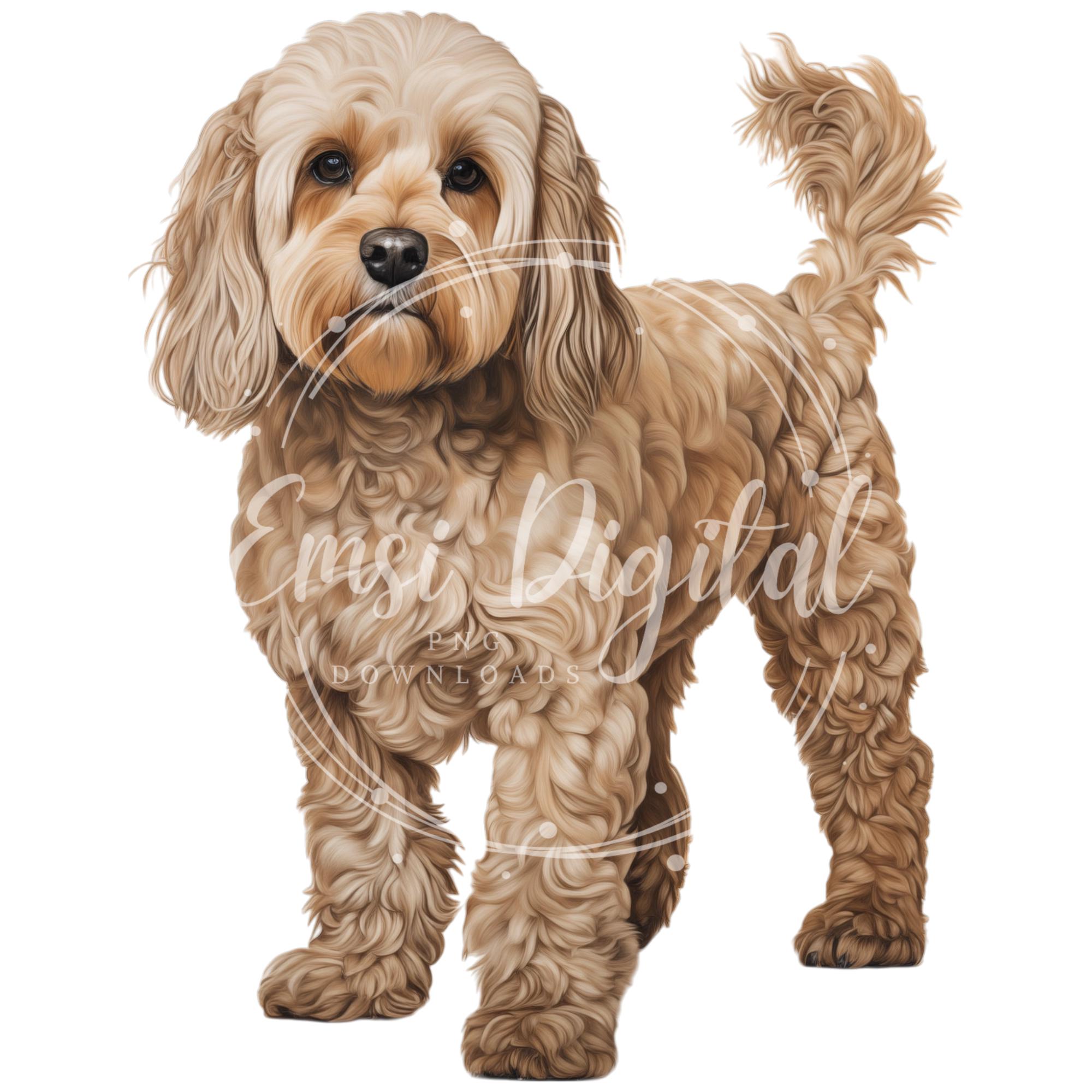 Cockapoo Clipart | High-quality Transparent PNG | Watercolor Dog ...