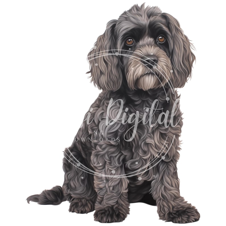 Cockapoo Clipart | High-quality Transparent PNG | Watercolor ...
