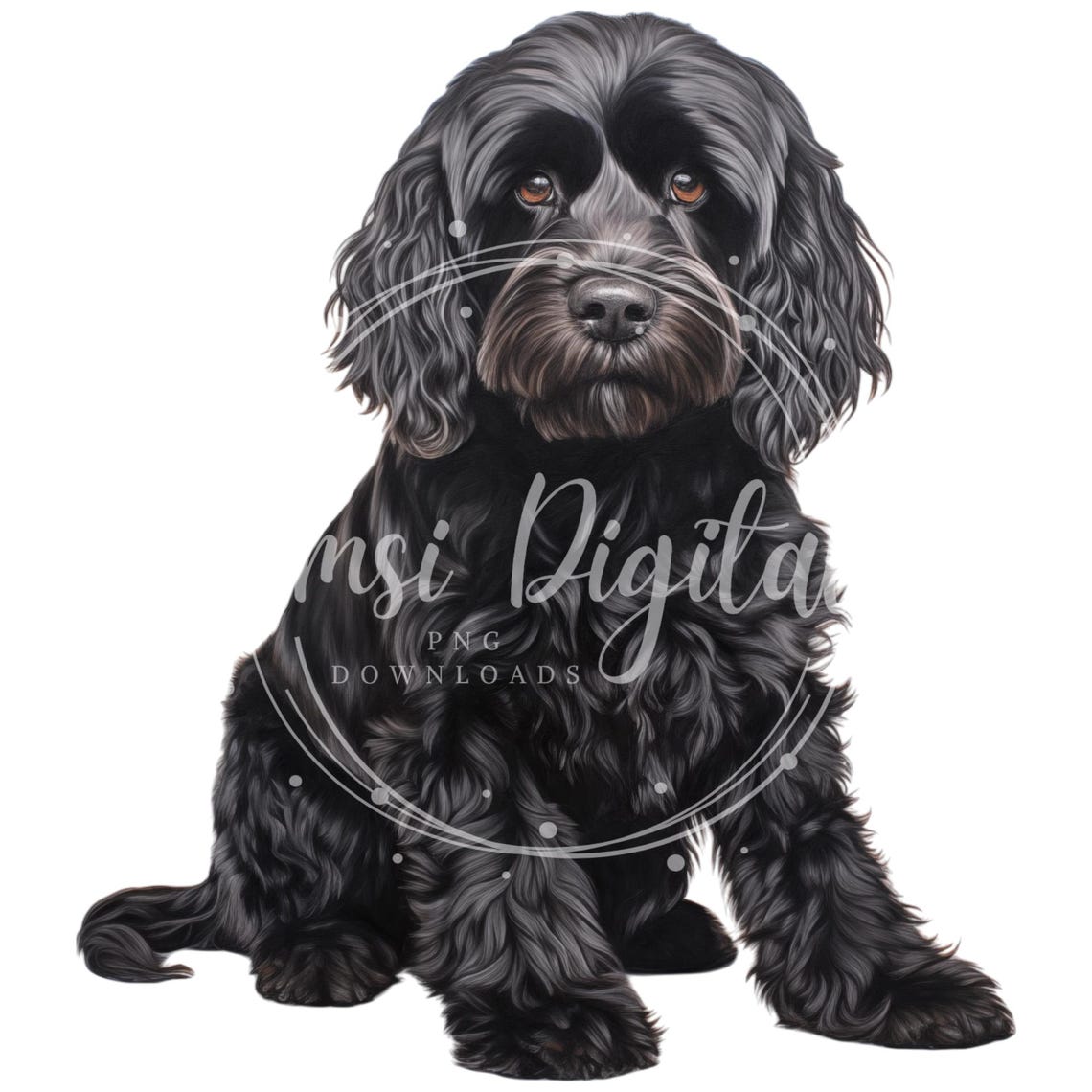 Cockapoo Clipart | High-quality Transparent PNG | Watercolor ...