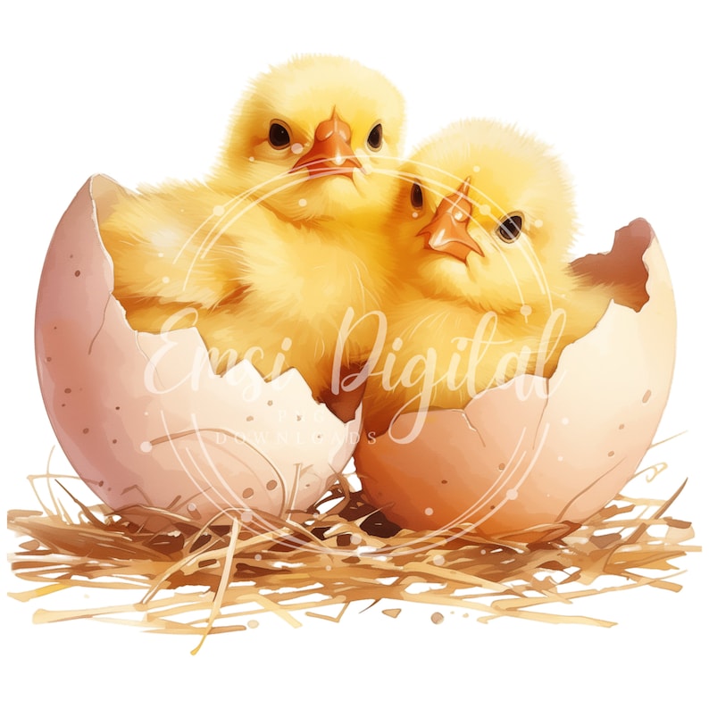 Baby Chick Clipart | High-quality Transparent PNG | Watercolor ...