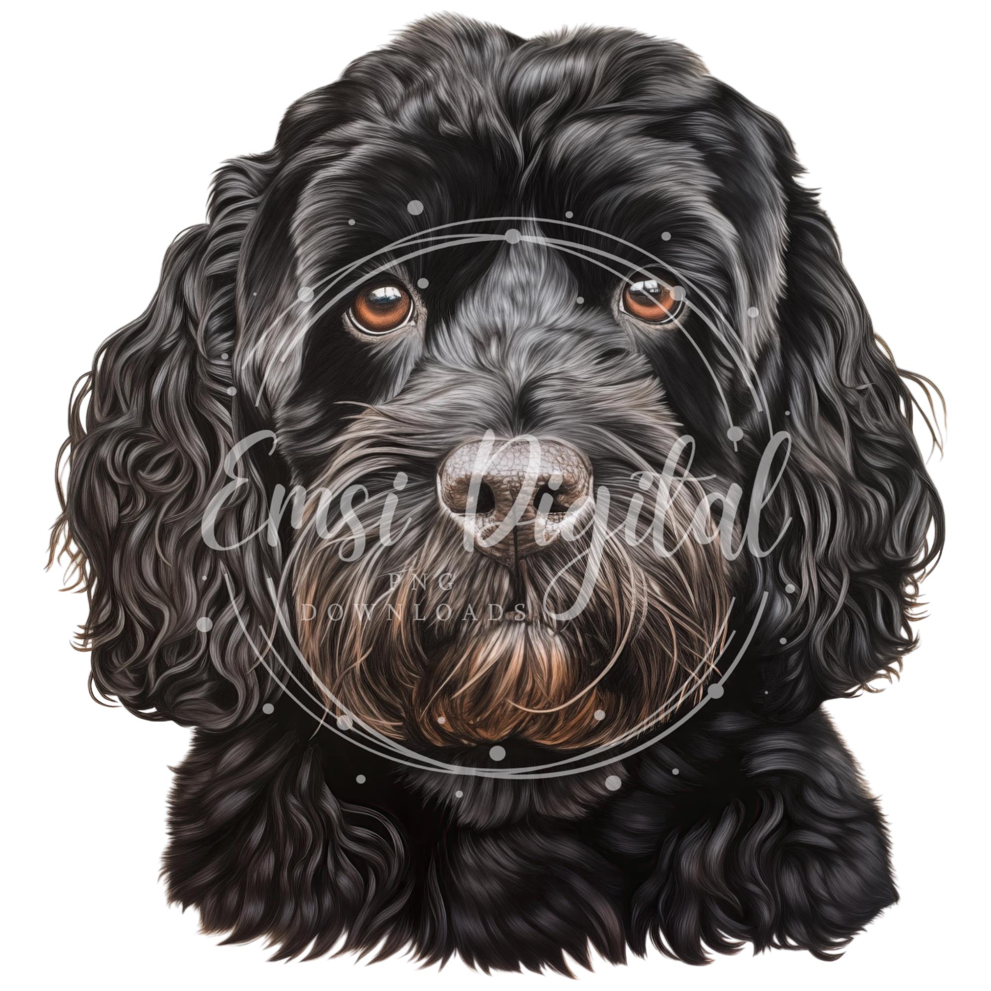 Cockapoo Digital Cockapoo Clipart | High-quality Transparent PNG | Watercolor Pet Dog ...