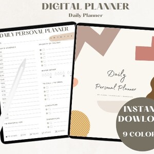 Digital Planner | iPad Planner | GoodNotes Planner | Minimalist Planner | Undated Planner | Daily Planner | Digital Download