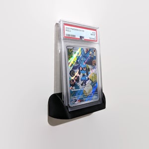 Suporte de parede sem parafusos para cartas colecionáveis classificadas pela PSA