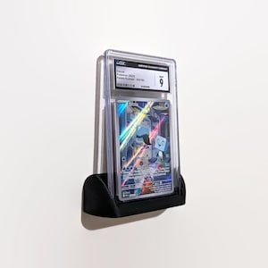 graded card wall mount Graded Card Display Frame For PSA, CGC, TAG SlabsWall-Mount Trading Card  Case