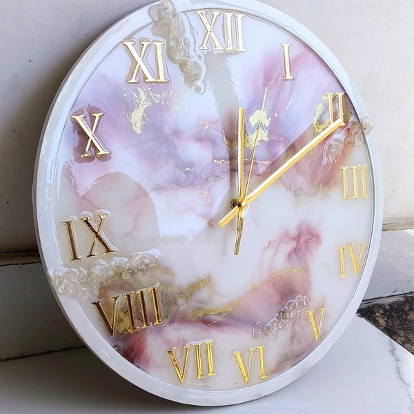 Resin Wall clock, Clock design, customized clock, classy clock, resin customized clock, beautiful clock, table clock, interior design clock,