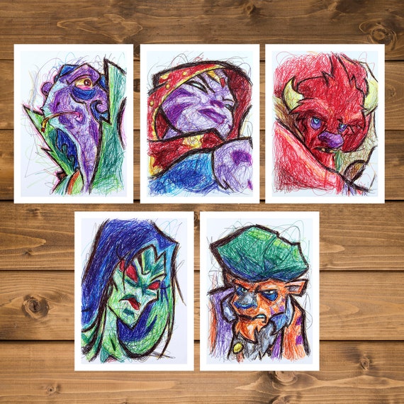 Sly Cooper Bosses Print Set, Prints, Sly Cooper Art Poster