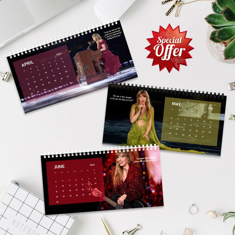 The Ultimate Taylor Eras Tour 2024 Wall Calendar Best Etsy Singapore