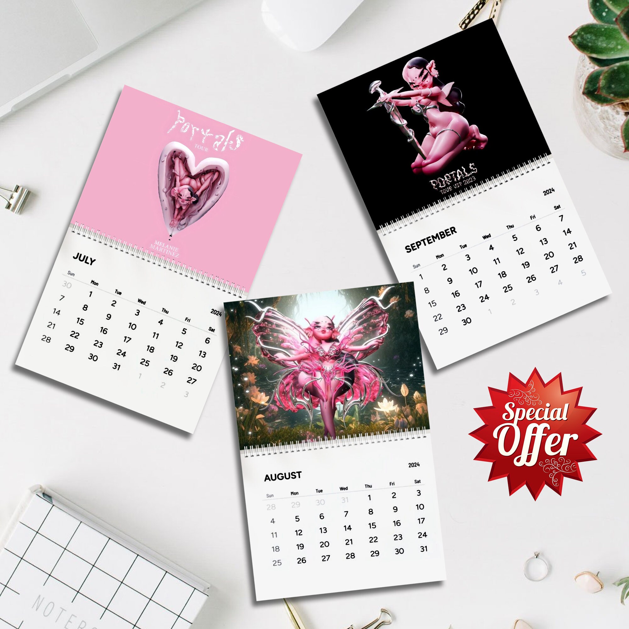 Music Tour Portal Tour VIP 2024 Calendar, Music Tour 2024 Wall Calendar
