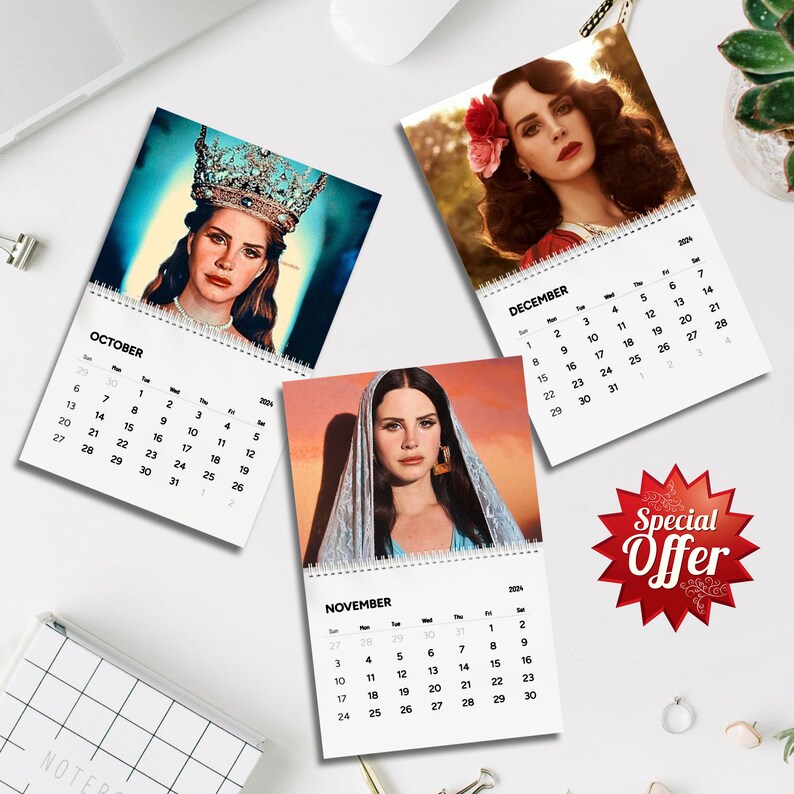 Lana Del Rey Calendar 2024 Lana Del Rey 2024 Celebrity Wall Etsy New