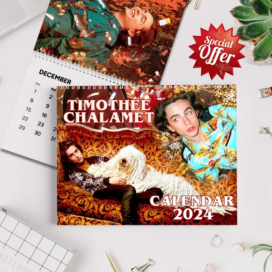 Timothée Chalamet Calendar 2024 Timothée Chalamet 2024 Wall Etsy Denmark