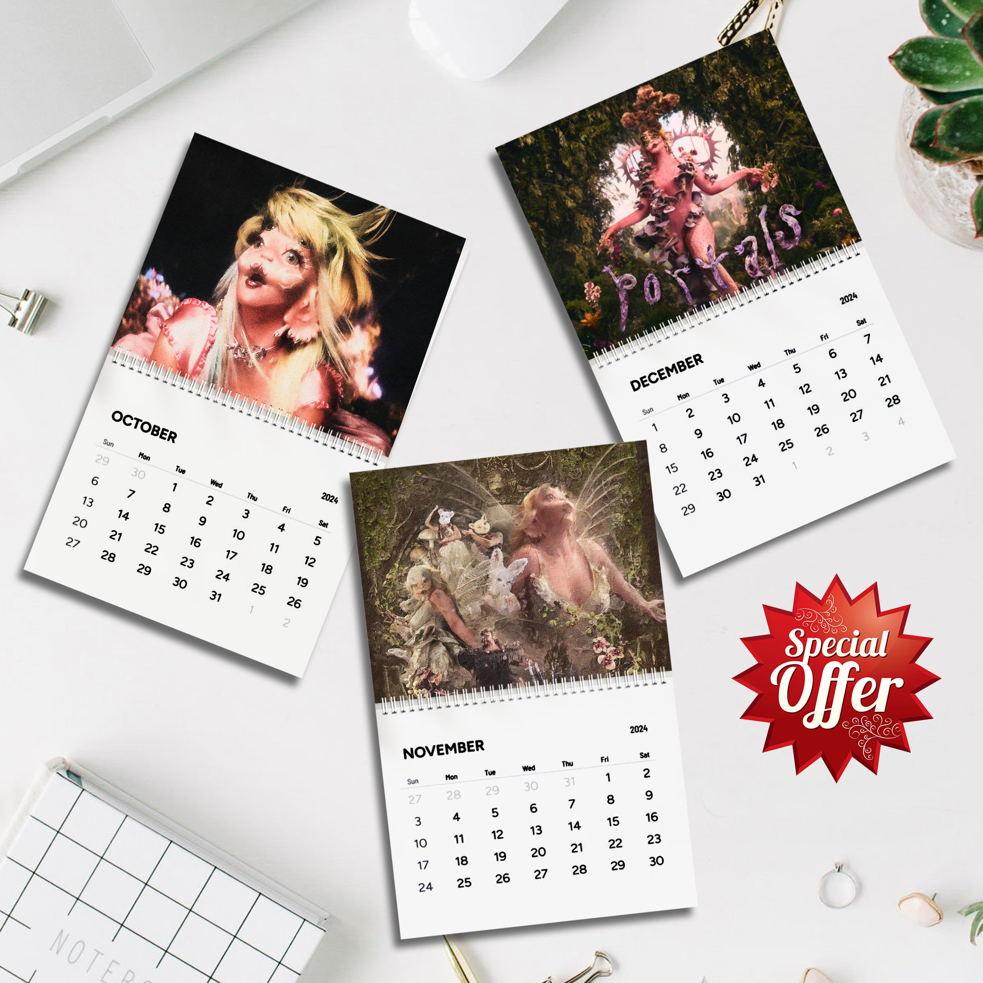 Image of 2024 Music Tour Vip Wall Calendar