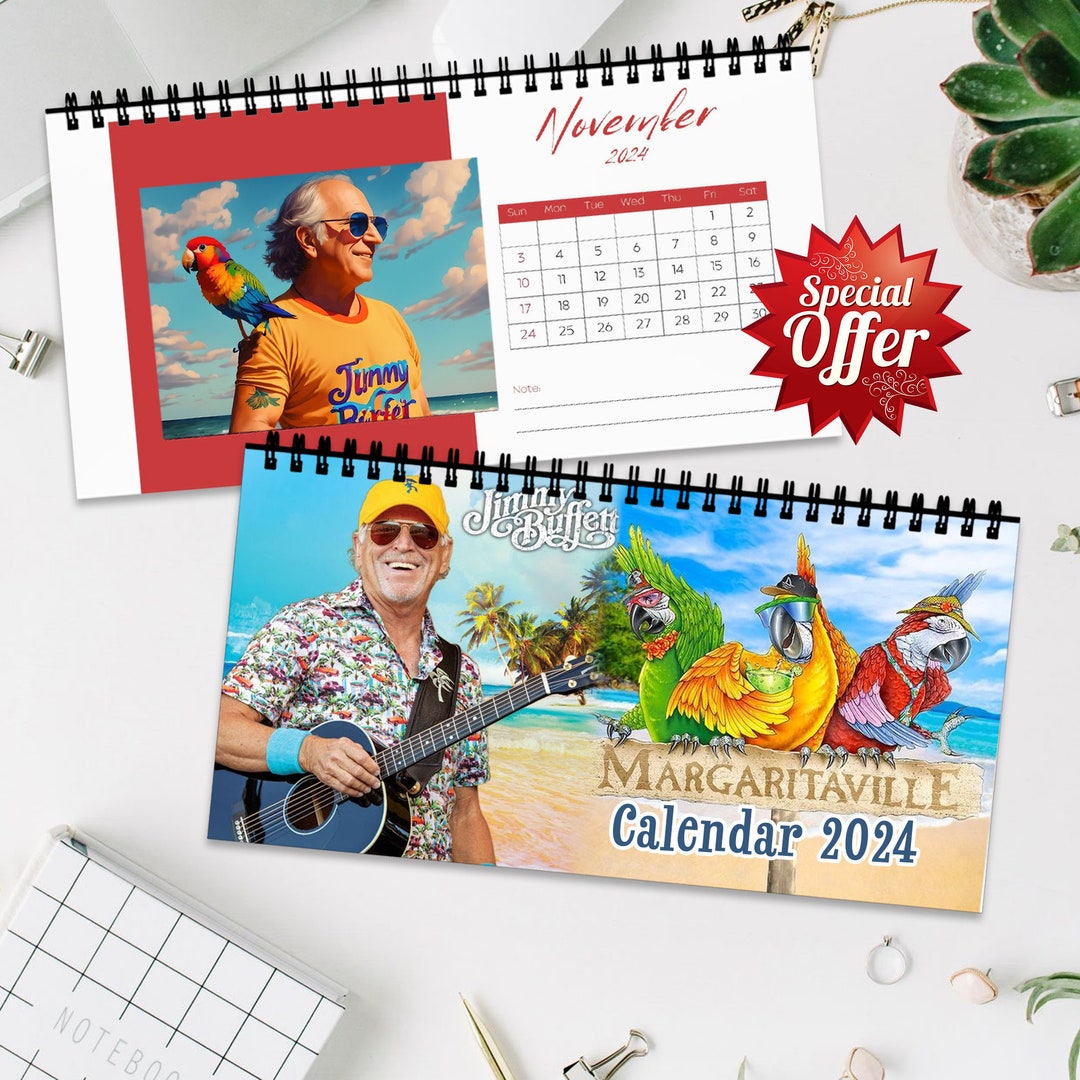 Jimmy Buffett 2025 Calendar Parrothead Margaritaville Country Etsy UK