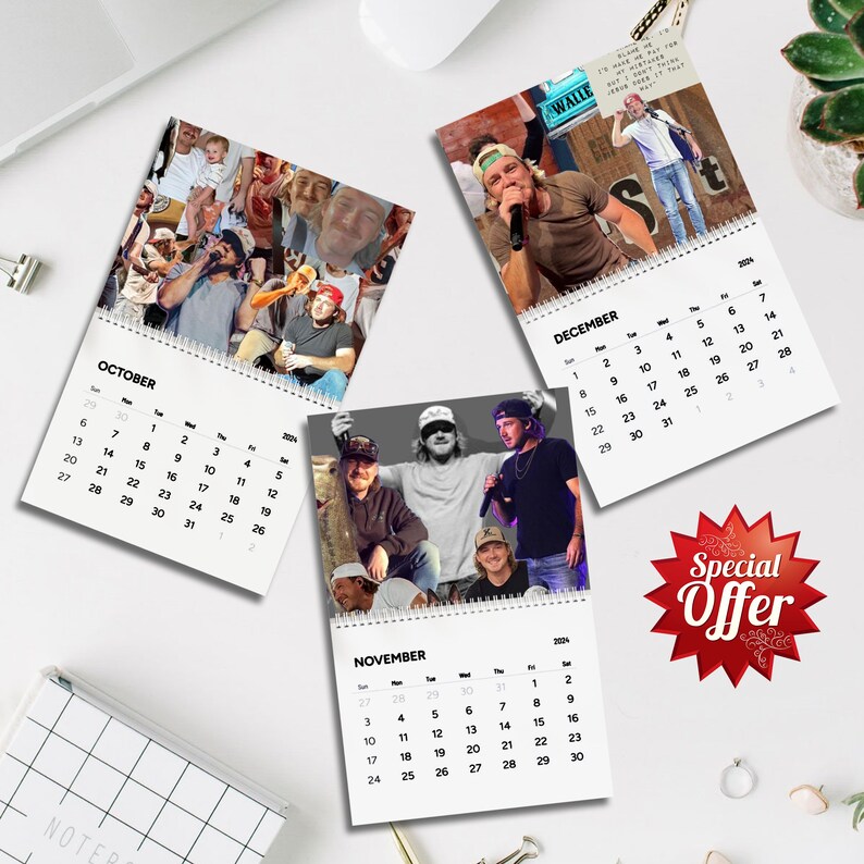 Wallen Calendar 2024 Wallen 2024 Celebrity Etsy