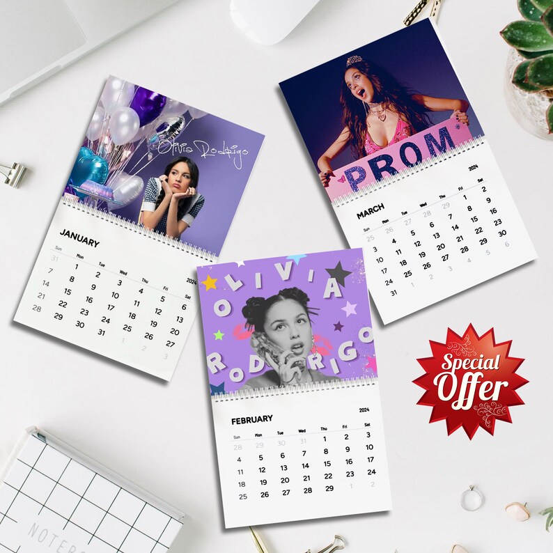 Olivia 2024 Calendar Rodrigo 2024 Wall Calendar Celebrity Etsy Singapore