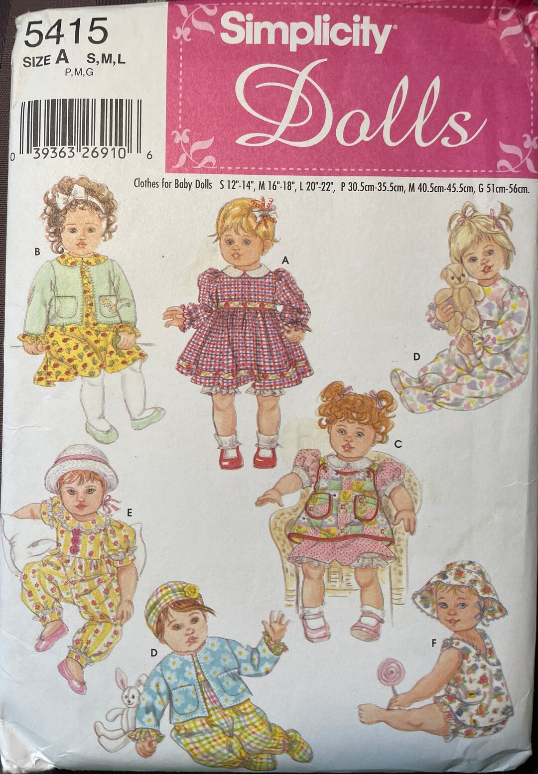 Multi Sized Sewing Pattern for Baby Dolls Etsy
