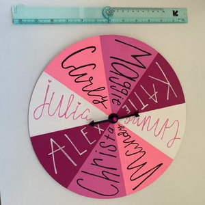 Personalized Spinner Wheel Hand Painted For Classrooms, Parties, and Drinking Games image 3