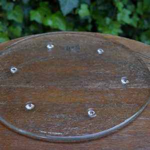 Glass plate, thick glass, serving plate