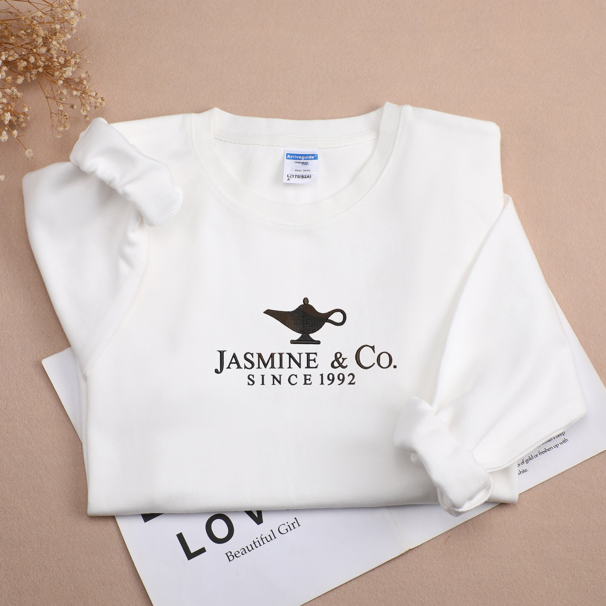 Discover Disney Aladin Jasmine And Co Embroidered Sweatshirt