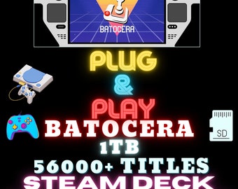 Steam Deck /OLED and PC handhelds Retro collection up to 1TB on microSD Batocera V39 bootable fully loaded retro arcade 56000+ titles